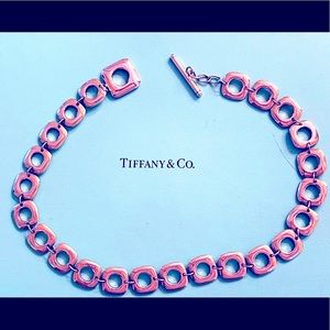 Tiffany & Co Elsa Peretti square cushion necklace